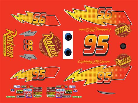 Lightning Mcqueen Logo Stickers