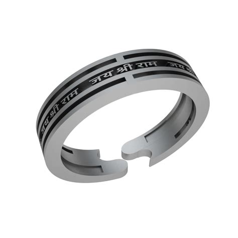 Jai Shree Ram Sterling Silver Wrap Ring for Men & Women – Prabhubhakti