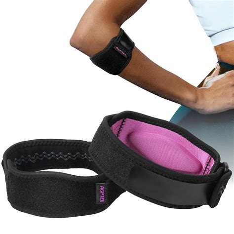 AGPTEK Elbow Brace for Tendonitis and Tennis Elbow 2 Pack, Tennis Golfers Elbow Support Arm Band ...