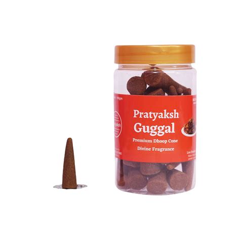 Pratyaksh Guggal Flavour Dhoop Cones for Pooja, Divine Fragrance - Low ...