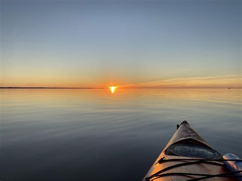 Sunset in the Pamlico Sound, NC : r/Kayaking