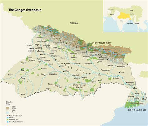 Ganges And Indus River Map