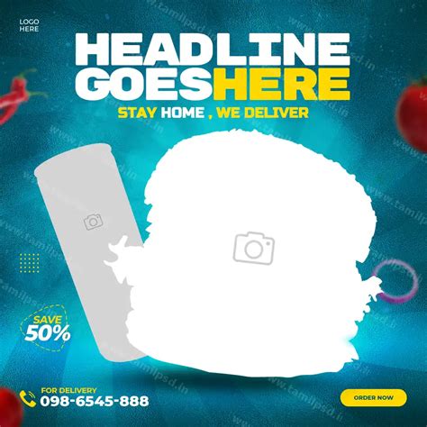 Food Delivery Service Promotional Poster PSD Template Download – Free ...