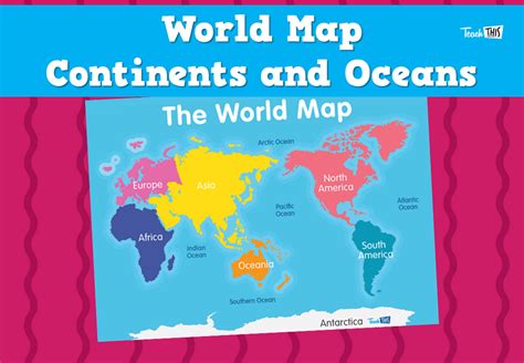 Clear World Map with Continents and Oceans 的图像结果