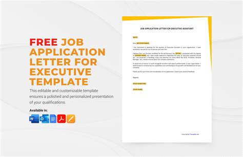 Job Application Letter Sample Word Doc Free Download - Infoupdate.org
