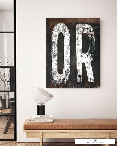 Iconic Oregon Home State Canvas Wall Art: Where Rustic Farmhouse Warmt ...