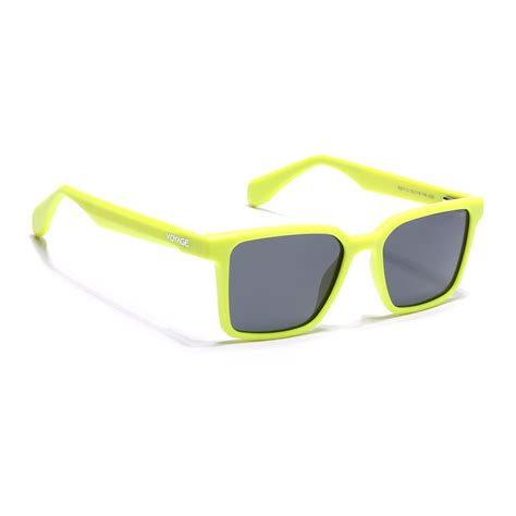 Prizm | Yellow Square Polarized Sunglasses | Black Lens - PMG7299