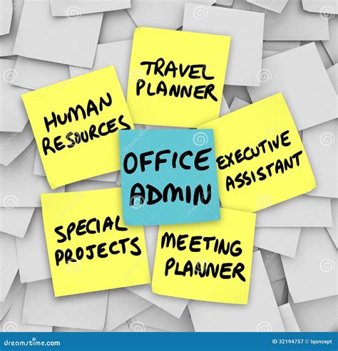 Office Administrator Job Duties Meeting Travel Planner Executive Stock ...