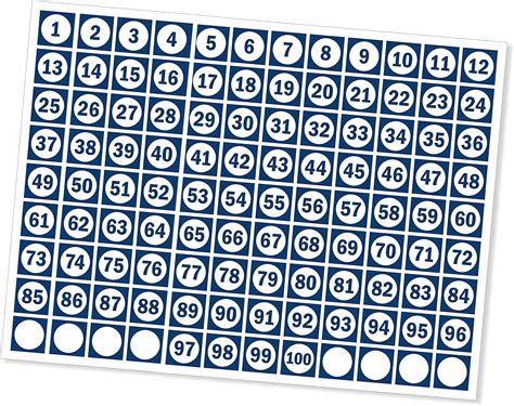 PG Creations 216 Pieces 1-100 Number Self-Adhesive Stickers for Plastic ...
