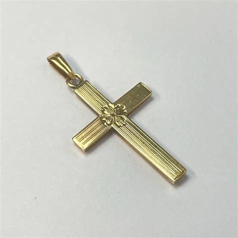 10K Gold Cross Pendant