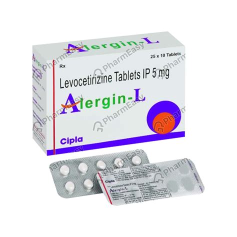 Alergin L 5 MG Tablet (10): Uses, Side Effects, Price & Dosage | PharmEasy