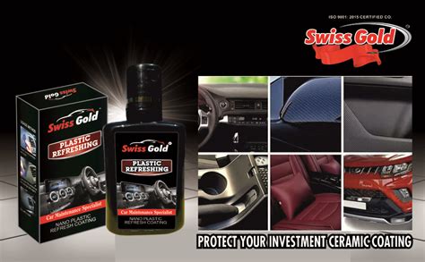 SWISS GOLD Car Plastic Restorer, Car Dashboard Polish 135ml, Nano ...