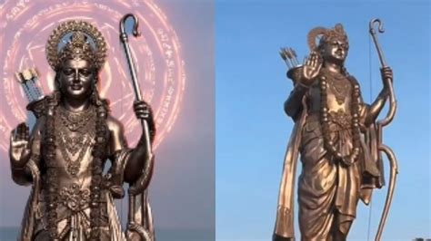 PM Modi Unveils 77-foot Lord Ram Bronze Statue At Shree Samsthan Gokarn ...