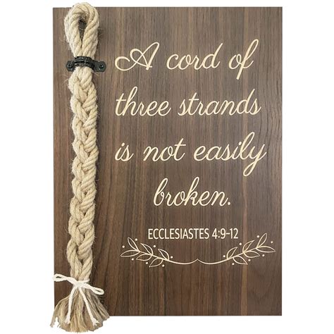 A Cord Of Three Strands Wedding Sign Bible Cross Wedding | Desertcart INDIA