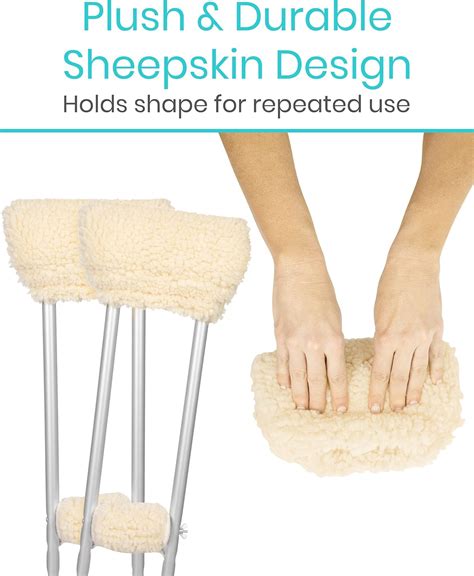 Vive Sheepskin Crutch Pads & Hand Grips - India | Ubuy