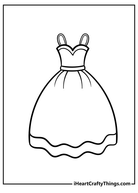 Coloring Pages Of Dresses Coloring Pages