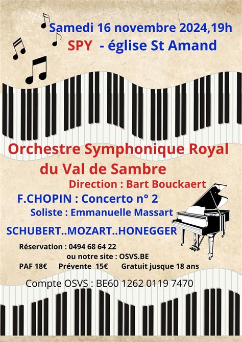 Concert Soliste et Orchestre : CHOPIN Concerto n°2 avec Emmanuelle ...