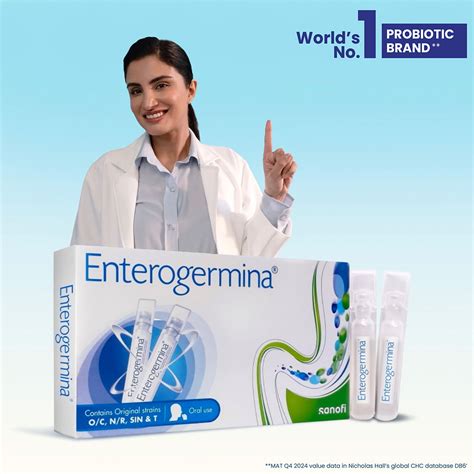 Buy Enterogermina Suspension 10 x 5 ml | 19 Minutes Delivery | Apollo ...