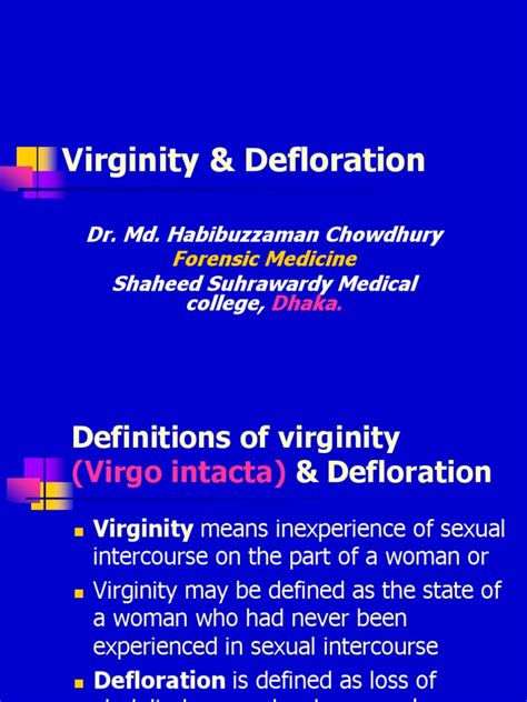 Virginity & Defloration | Labia | Virginity