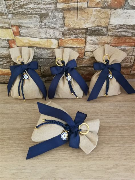 Evil Eye and Cross Keychain Favors Baptism Wedding Bomboniere Greek Favors With Koufeta Guests ...