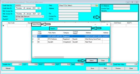 GST Credit Note Help Guide