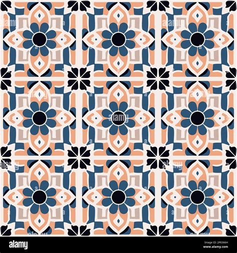 Vector Retro or Traditional Portuguese or Moroccan Style Flooring Tiles ...