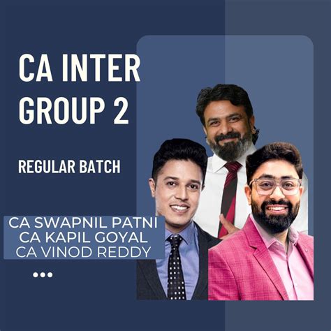CA Inter Group 2 | Regular Batch | CA Swapnil Patni Classes – CA Point