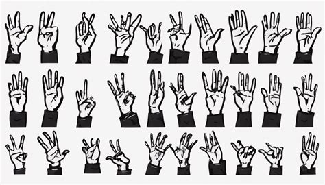 Image result for Cardinal Numbers in Sign Language