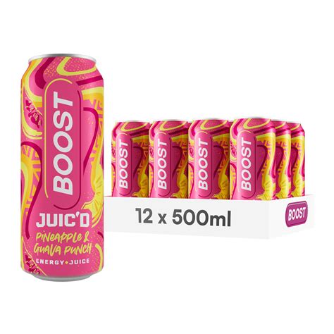 Buy Boost Juic'd Energy Drink Pineapple & Guava Juice Punch | 12 ...