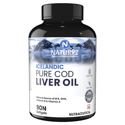 Naturyz Icelandic Pure COD Liver Fish Oil capsules with Omega 3 (EPA ...
