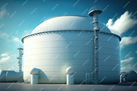 Premium AI Image | Tanks of oil are used as a backdrop in financial and ...