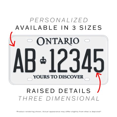 Replica Ontario Truck License Plate – YGK3D