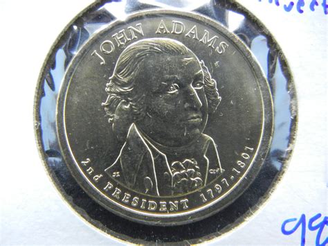 Sold Price: 2007-P JOHN ADAMS ERROR COIN. THE DOUBLE EDGE LETTERING ON ...