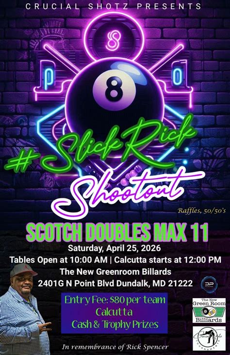 4th Annual Slick Rick Shootout, 2401-G North Point Blvd, Dundalk, MD ...