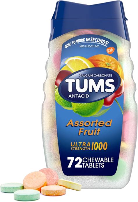 Amazon.com: TUMS Tabletas antiácidas ultra fuertes para aliviar la ...