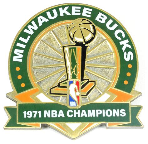 Milwaukee Bucks 1971 NBA Champions Pin - Limited 1,000