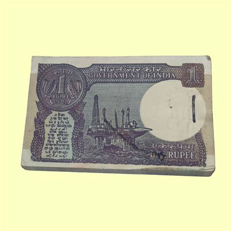 Rs 1 Note Packet Serial 252501 | Governor Gopi K Jha Rare Collectible ...