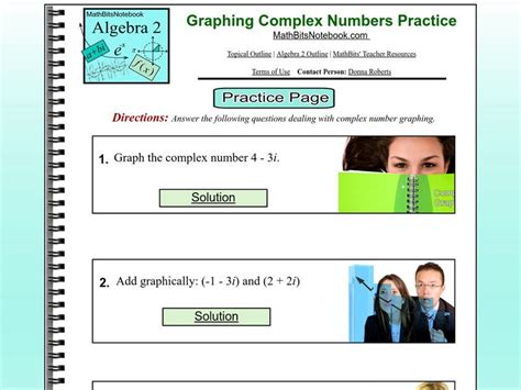 Image result for Precalculus Complex Numbers Worksheet
