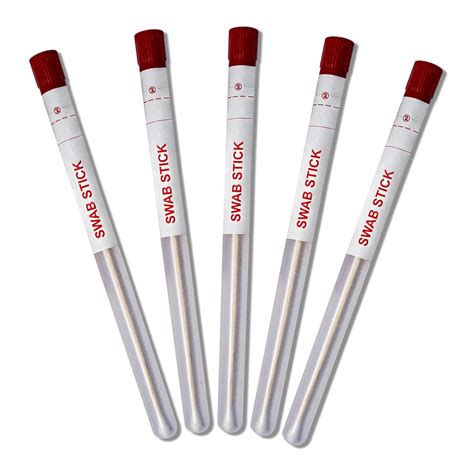 Clear & Sure Wooden Swab Sticks Kit Sterilized Swab Sticks in Plastic ...