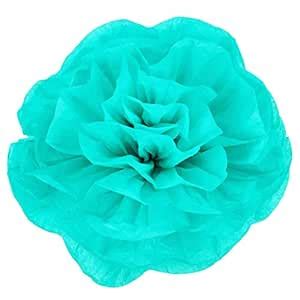 Large Paper Rose Flower Tissue Wall Backdrop/Chairs - 50cm | Turquoise ...