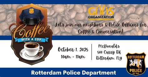 ? Coffee with a Cop with Rotterdam Police Department ?, McDonald's (500 ...