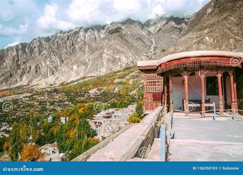 Aerial View of Hunza Valley from Baltit Fort in Autumn Season. Gilgit ...