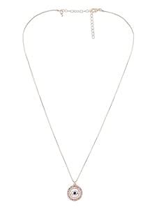 ZAVERI PEARLS Gold Tone Dazzling Austrian Diamonds Embellished Evil Eye ...