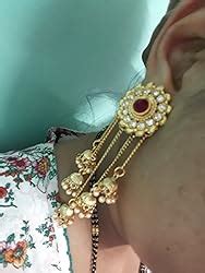 Shining Diva Fashion Gold Plated Stylish Pearl Jhumka Jhumki ...