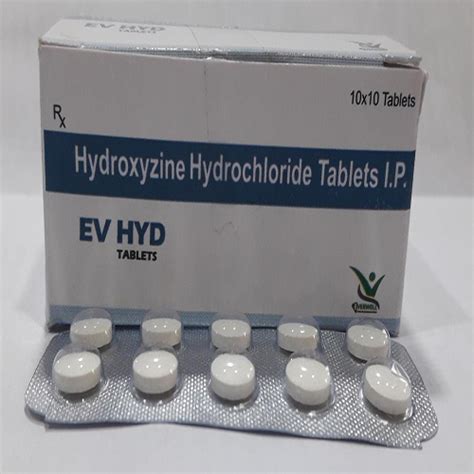 Ev hyd - Hydroxyzine Hydrochloride Tablets I.P. - Everwell Pharma ...