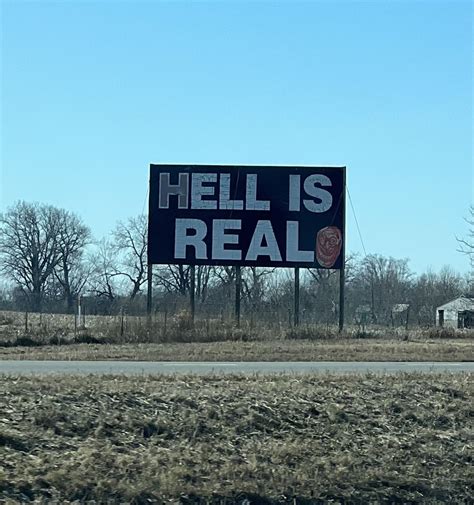 Ohio’s infamous HELL IS REAL billboard was vandalized : r/pics