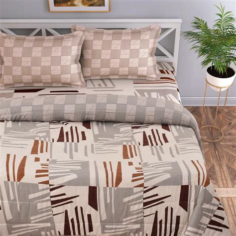 Florida Rose Cotton Reversible AC Comforter Set King Size with 1 ...