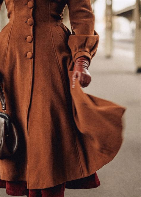 Dark Brown Hooded Wool Coat Women Warm Coat Women Long Wool | Etsy