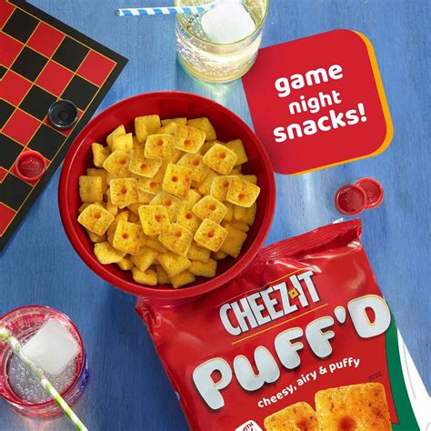Cheez-It Puff'd Cheese Pizza Cheesy Baked Snacks - Shop Crackers ...