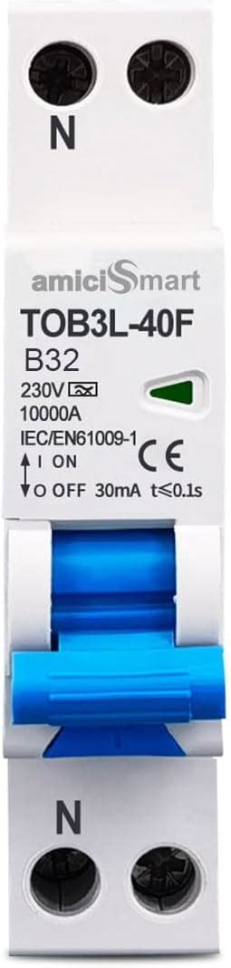 amiciSmart 63A Single Phase Circuit Breaker with Leakage/Lightning ...